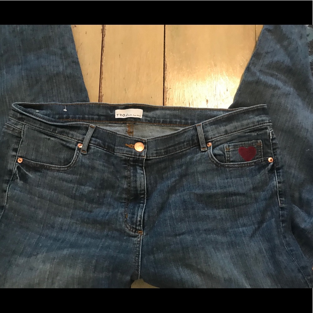 Size 18 loft distressed jeans